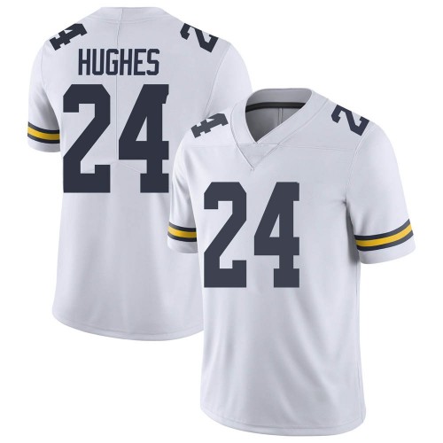 Danny Hughes Michigan Wolverines Men's NCAA #24 White Limited Brand Jordan College Stitched Football Jersey DCZ8154WY